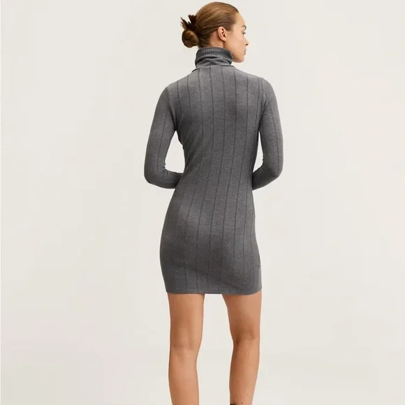 Mango | Dresses | Mango Turtle Neck Knit Dress Size Medium | Poshmark